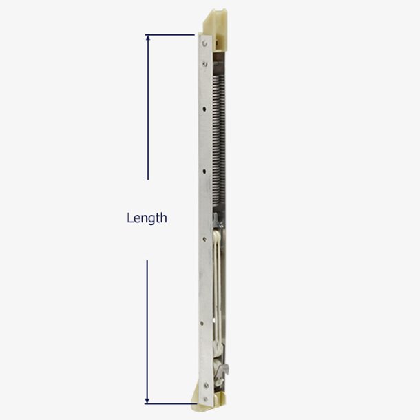 How to measure the length of the Series 351 channel balance.