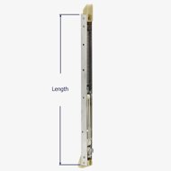 How to measure the length of the Series 351 channel balance.