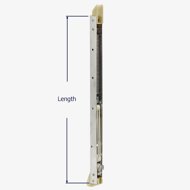 How to measure the length of the Series 351 channel balance.