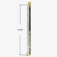 How to measure the length of the Series 351 channel balance.