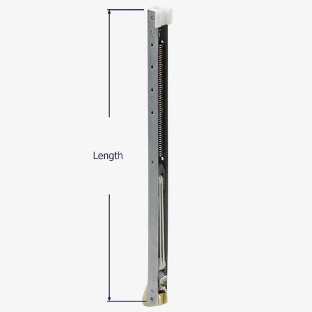 How to measure the length of the Series 370 channel balance.