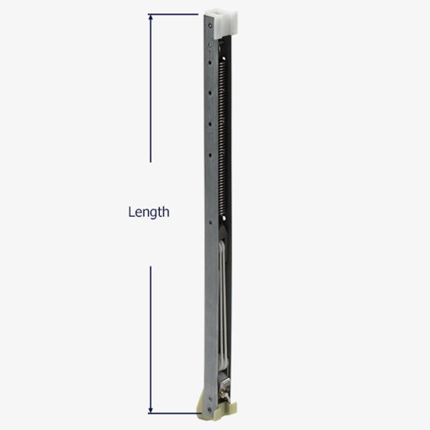 How to measure the length of the Series 371 channel balance.