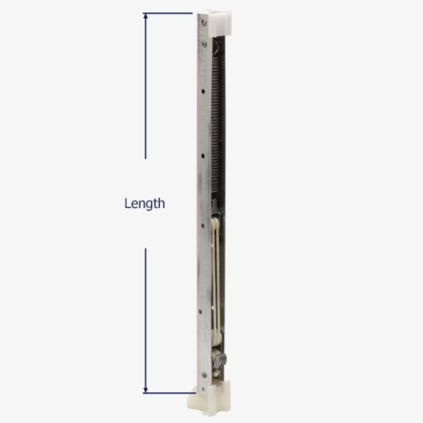 How to measure the length of the Series 372 channel balance.