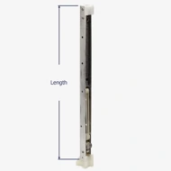 How to measure the length of the Series 372 channel balance.