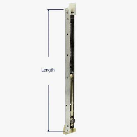 How to measure the length of the Series 377 channel balance.