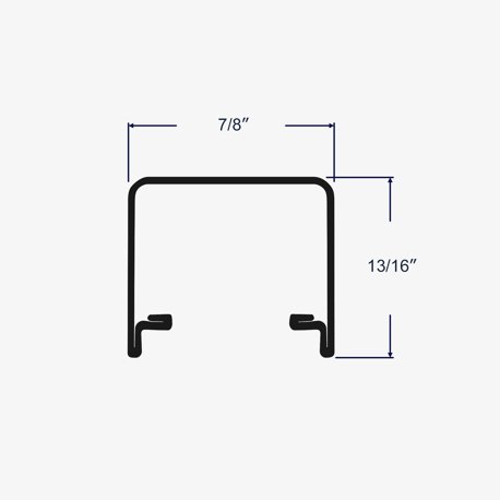 Profile view and dimensions of the track
