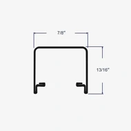 Profile view and dimensions of the track