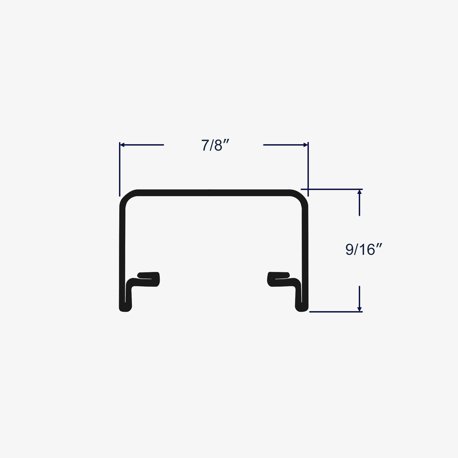 Profile view and dimensions