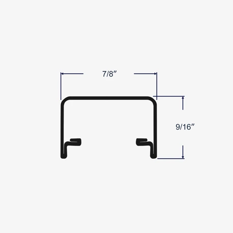 Profile view and dimensions