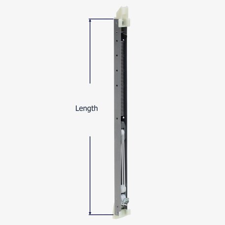 How to measure the length of the Series 378 channel balance