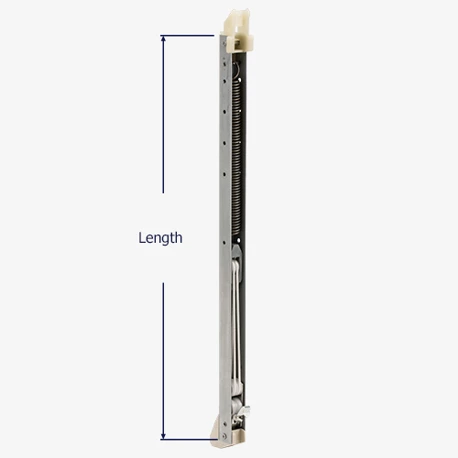 How to measure the length of the Series 395 channel balance.