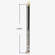 How to measure the length of the Series 395 channel balance.