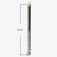 How to measure the length of the Series 395 channel balance.