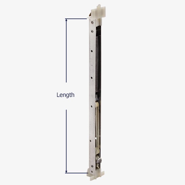 How to measure the length of the Series 700 channel balance.