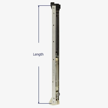 How to measure the length of the Series 710 channel balance.