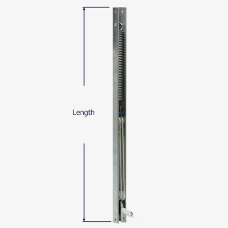 How to measure the length of the Series 745 Peachtree channel balance.