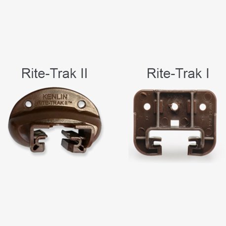 Comparison of the Kenlin Rite-Trak I and Rite-Trak II drawer sockets.