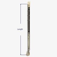 How to measure the length of the Series 800 channel balance.