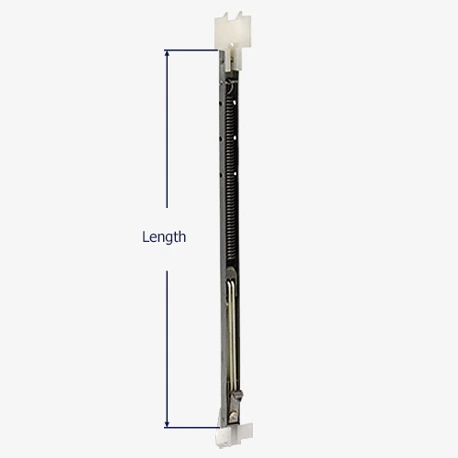 How to measure the length of the Series 810 channel balance.