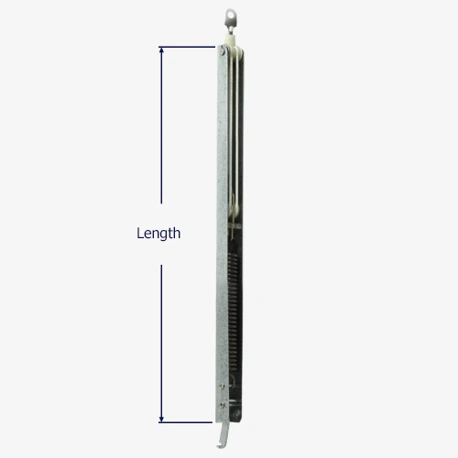 How to measure the length of the Series 765 channel balance.