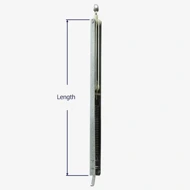 How to measure the length of the Series 765 channel balance.
