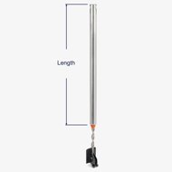 How to measure the length of the Series 303 spiral balance.