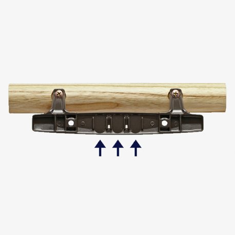 Alternate image of 82-035 Patio Door Handle Set showing thumb-latch slots.