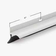 Measurement of the end of the shower rail to the installation screw hole.