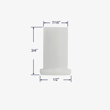 Side profile view with measurements