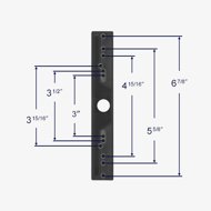 Hole center dimensions for 82-306