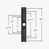 Hole center dimensions for 82-306