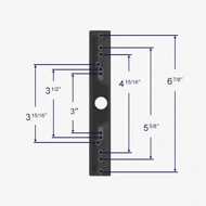 Hole center dimensions for 82-306