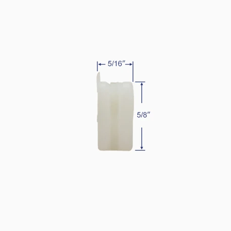 Side profile view with measurements