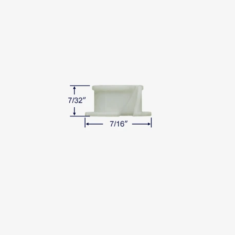 Side profile view with measurements