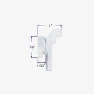 Alternate view of 38-064 Cam handle lock with dimensions