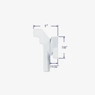 Alternate view of 38-065 Cam handle lock with dimensions