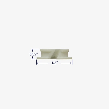 Side profile view with measurements