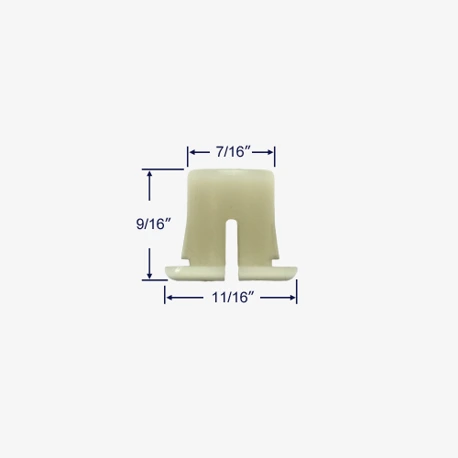 Side profile view with measurements