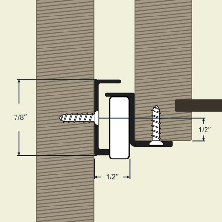 Profile of 32-057 drawer pair kit