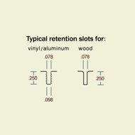 Retention slot for the 58-053 bubble seal