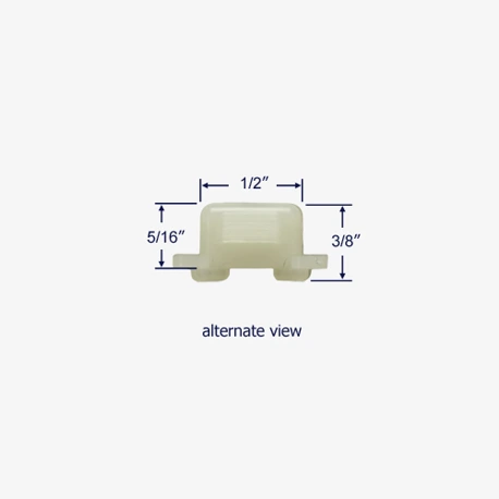 Side profile view with measurements
