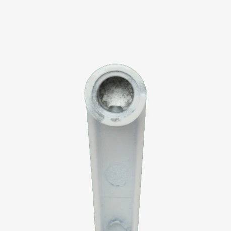 Close up of the gear hole of the 39-104 window operator crank handle.
