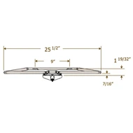 Detailed drawing of the 39-015 awning window crank operator