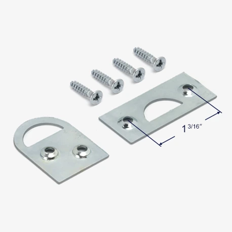 Hardware included with 40-011 Barrel bolt