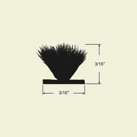 Dimensions for 58-002 white wool pile