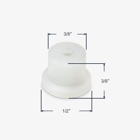 Side profile view with measurements