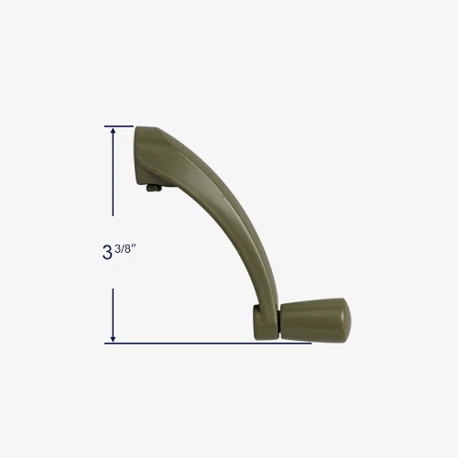 Side profile view with measurements.
