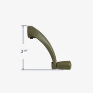 Side profile view with measurements.