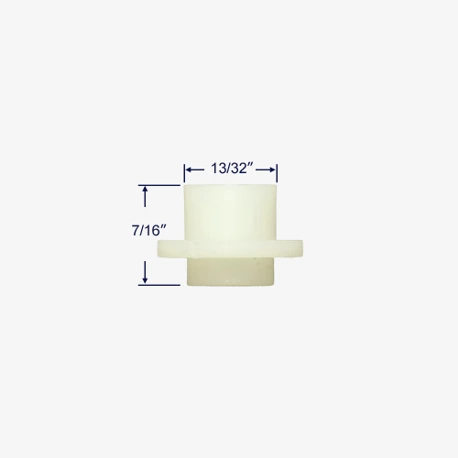 Side profile view with measurements