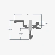 Profile view of 90-182